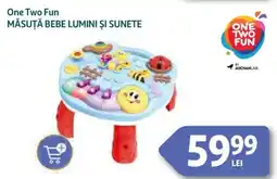 Auchan One Two Fun Măsuţă bebe lumini și sunete Ofertă