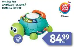 Auchan One Two Fun Animăluț țestoasă lumini & sunete Ofertă