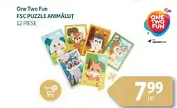 Auchan One Two Fun FSC Puzzle animăluț Ofertă