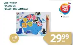 Auchan One Two Fun FSC Joc de pescuit din lemn ast Ofertă