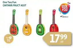 Auchan One Two Fun Chitară fruct asst Ofertă