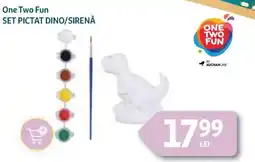 Auchan One Two Fun Set pictat dino/sirenă Ofertă