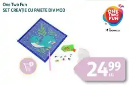 Auchan One Two Fun Set creaţie cu paiete div mod Ofertă