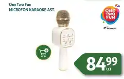 Auchan One Two Fun Microfon karaoke ast. Ofertă