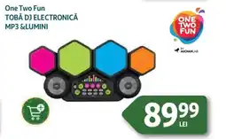 Auchan One Two Fun Tobă dj electronică mp3 &lumini Ofertă