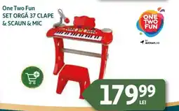 Auchan One Two Fun Set orgă 37 clape & scaun & mic Ofertă