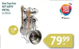 Auchan One Two Fun Set gătit metal Ofertă