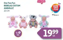 Auchan One Two Fun Bebelus costum animaluţ Ofertă