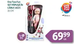 Auchan One Two Fun Set păpușă în cărut asst. Ofertă