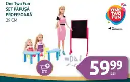 Auchan One Two Fun Set păpușă profesoară Ofertă