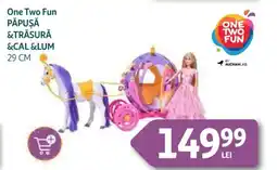 Auchan One Two Fun Păpușă &trăsură &cal & lum Ofertă