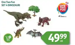 Auchan One Two Fun Set 4 dinozauri Ofertă