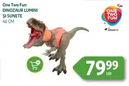 Auchan One Two Fun Dinozaur lumini și sunete Ofertă