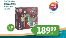 Auchan One Two Fun Dinozaur Rc gonflabil Ofertă