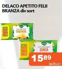 Unicarm Delaco apetito felii branza Ofertă
