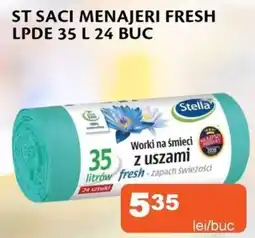 Unicarm St saci menajeri fresh lpde 35 l 24 buc Ofertă