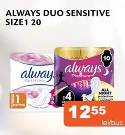 Unicarm Always duo sensitive size 1 20 Ofertă