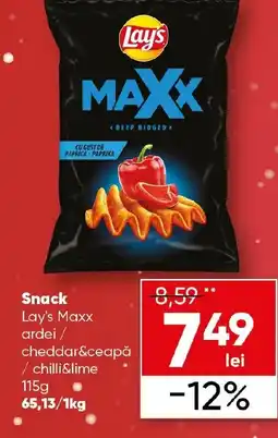 PROFI Snack Lay's Maxx ardei / cheddar&ceapă / chilli&lime Ofertă