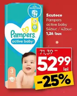 PROFI Scutece Pampers active baby Ofertă