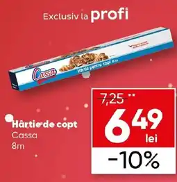 PROFI Hârtie de copt Cassa Ofertă