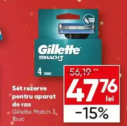 PROFI Set rezerve pentru aparat de ras Gillette Match 3 Ofertă