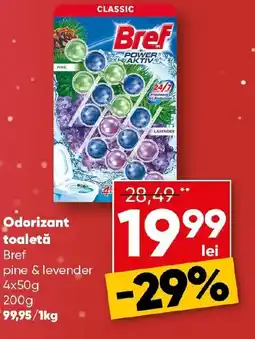 PROFI Odorizant toaletă Bref pine & levender Ofertă