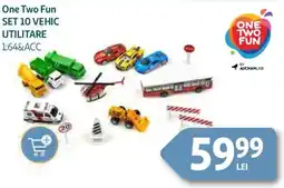 Auchan One Two Fun Set 10 vehic utilitare Ofertă