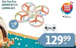 Auchan One Two Fun Drona rc cu lumini ast. Ofertă
