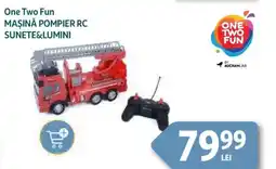 Auchan One Two Fun Maşină pompier rc sunete&lumini Ofertă