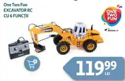 Auchan One Two Fun Excavator rc cu 6 funcții Ofertă