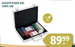 Auchan Geantă poker 200 chips-uri Ofertă