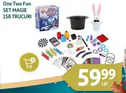Auchan One Two Fun Set magie 158 trucuri Ofertă
