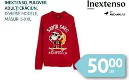 Auchan Inextenso, pulover adulţi crăciun Ofertă