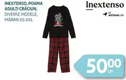 Auchan Inextenso, pijama adulţi crăciun Ofertă