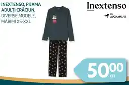 Auchan Inextenso, pijama adulţi crăciun Ofertă