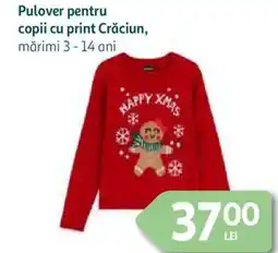 Auchan Pulover pentru copii cu print Crăciun Ofertă