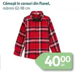 Auchan Cămasă în carouri din flanel Ofertă
