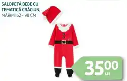 Auchan Salopetă bebe cu tematică crăciun Ofertă