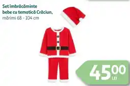 Auchan Set îmbrăcăminte bebe cu tematică Crăciun Ofertă