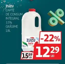 Auchan ZUZU Lapte de consum integral 3.5% grăsime Ofertă