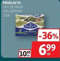 Auchan Prodlacta unt de masă 65% grăsime Ofertă