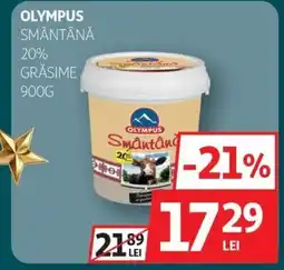 Auchan OLYMPUS Smântână 20% grăsime Ofertă