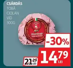 Auchan Csárdás tobă ciolan vid Ofertă