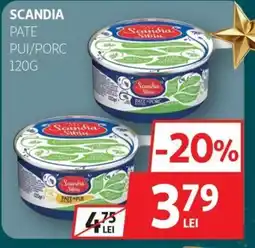 Auchan Scandia Pate pui/porc Ofertă