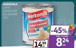 Auchan Markomilk Lapte condensat 8% grăsime Ofertă