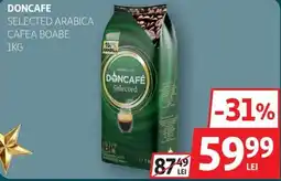 Auchan Doncafe Selected arabica cafea boabe Ofertă