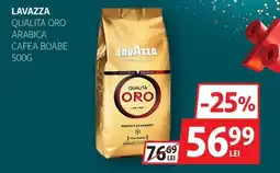 Auchan Lavazza Qualita oro arabica cafea boabe Ofertă