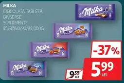 Auchan Milka ciocolată tabletă Ofertă