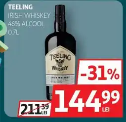 Auchan Irish whiskey 46% alcool Ofertă