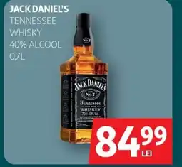 Auchan JACK DANIEL'S Tennessee whisky 40% alcool Ofertă